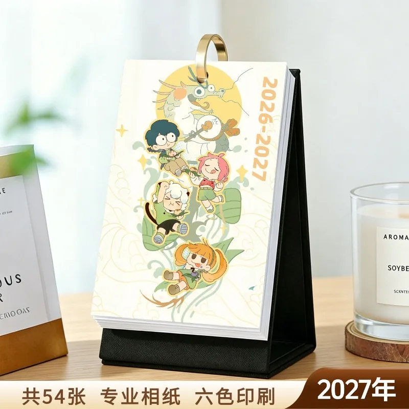 2026.09-2027.08 The Legend of Luo Xiaohei Desk Calendar Cross-year Weekly Calendar Anime-Themed Desktop Calendar
