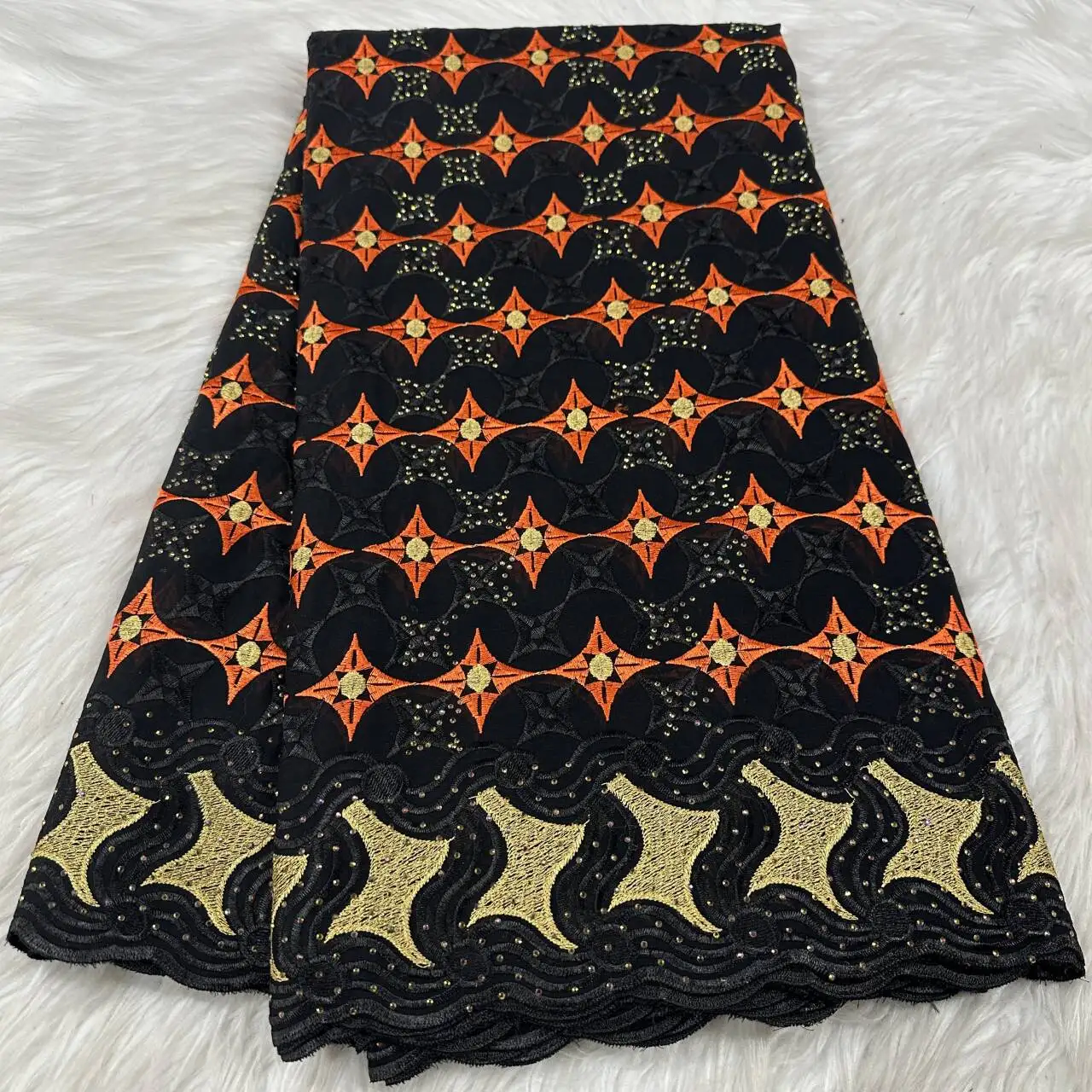 

Модная швейцарская вуаль, кружевная африканская 100% хлопковая кружевная ткань с камнями, 2025 г., высококачественное нигерийское хлопковое кружево для женских платьев