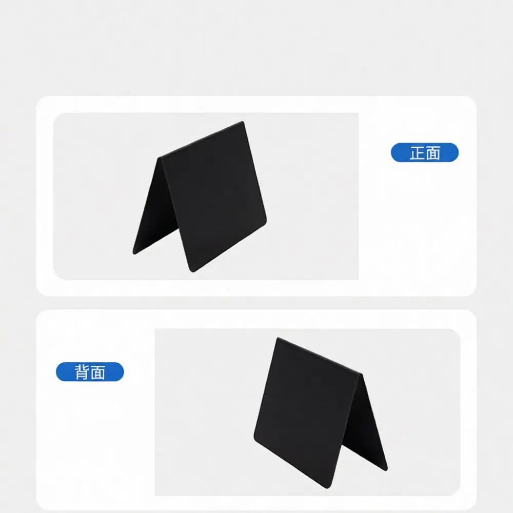 Reusable V Shape Chalkboard Display Stand Double Sided Desktop Message Holder Erasable Board For Cafe Restaurant
