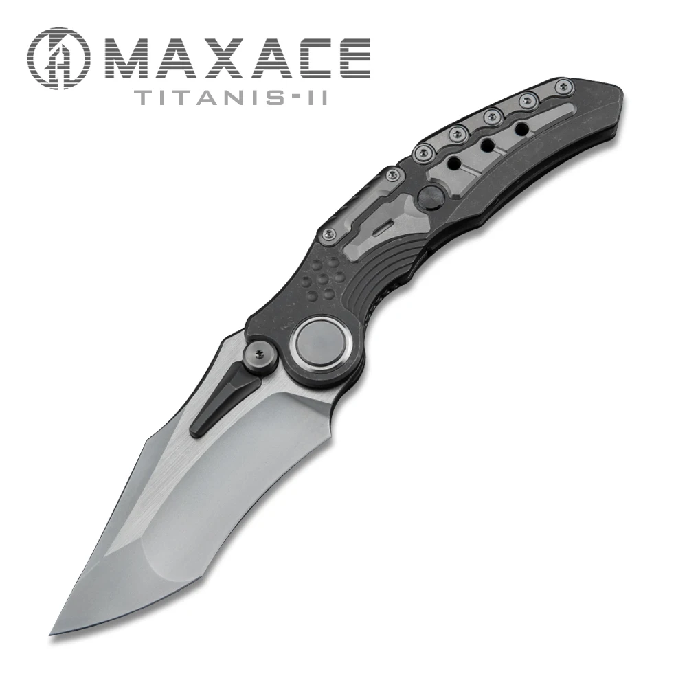 Maxace Titanis-II Folding knife camping portable outdoor fruit knife  Survival Self-defense Collection And Gift pocket knife