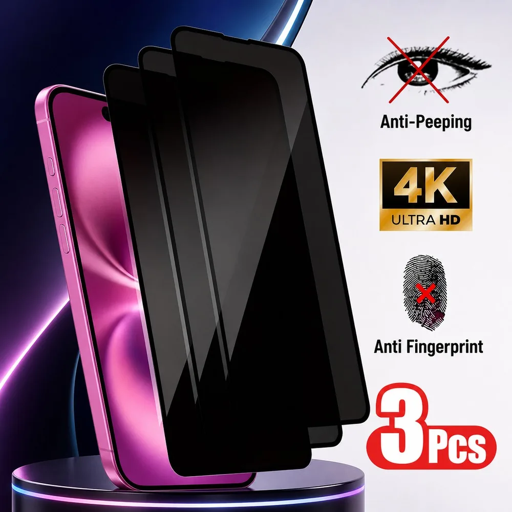 Protecteur d'écran anti-espion, 3 pièces, en verre trempé pour vivo Y51 Pro 5G Y31d 4G Y21 5G Y11, pour vivo Y19 5G (2025) Y19s Y19s GT