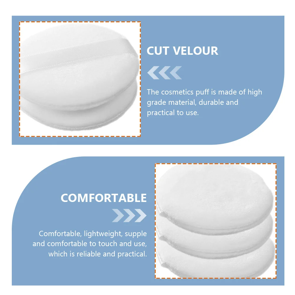 

5Pcs Supple Makeup Pads Simple Design Puff for Blush Highlighter Concealer Efficient Non Wasteful Beauty Application