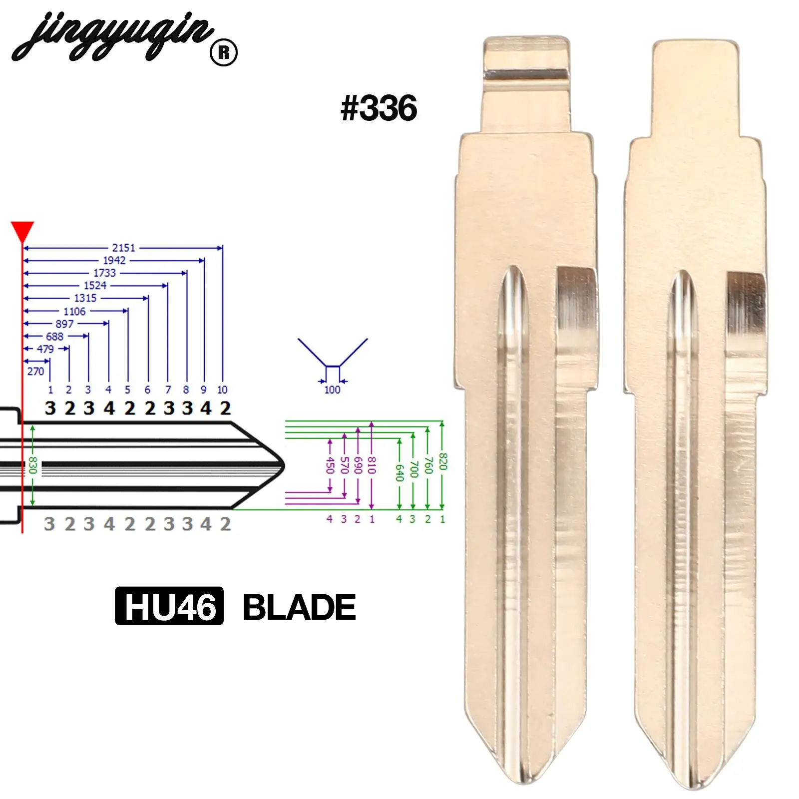 jingyuqin 10szt Do Opel Chevrolet Lefeng Do Buick Zamiennik Flip Zdalny kluczyk samochodowy DWO4R DWO4 HU46 YM28 Blade Fob