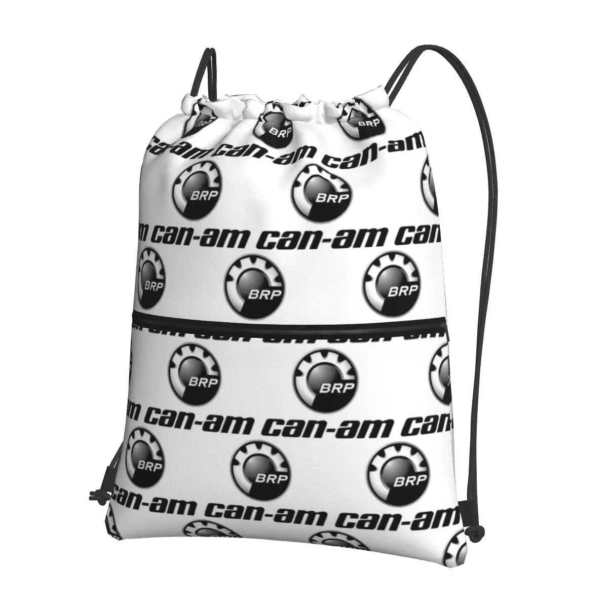 

BRP Can Am Backpacks Fashion Drawstring Bundle Pocket Sports Bag Book Bags for Man Woman Students