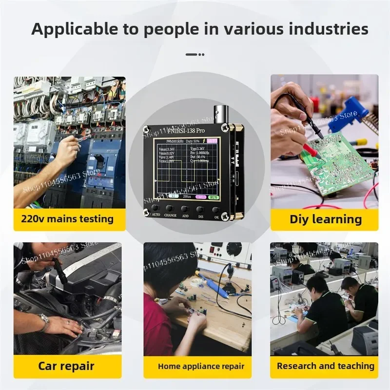 138PRO digital portátil pequeño y portátil para enseñanza y mantenimiento de nivel básico
