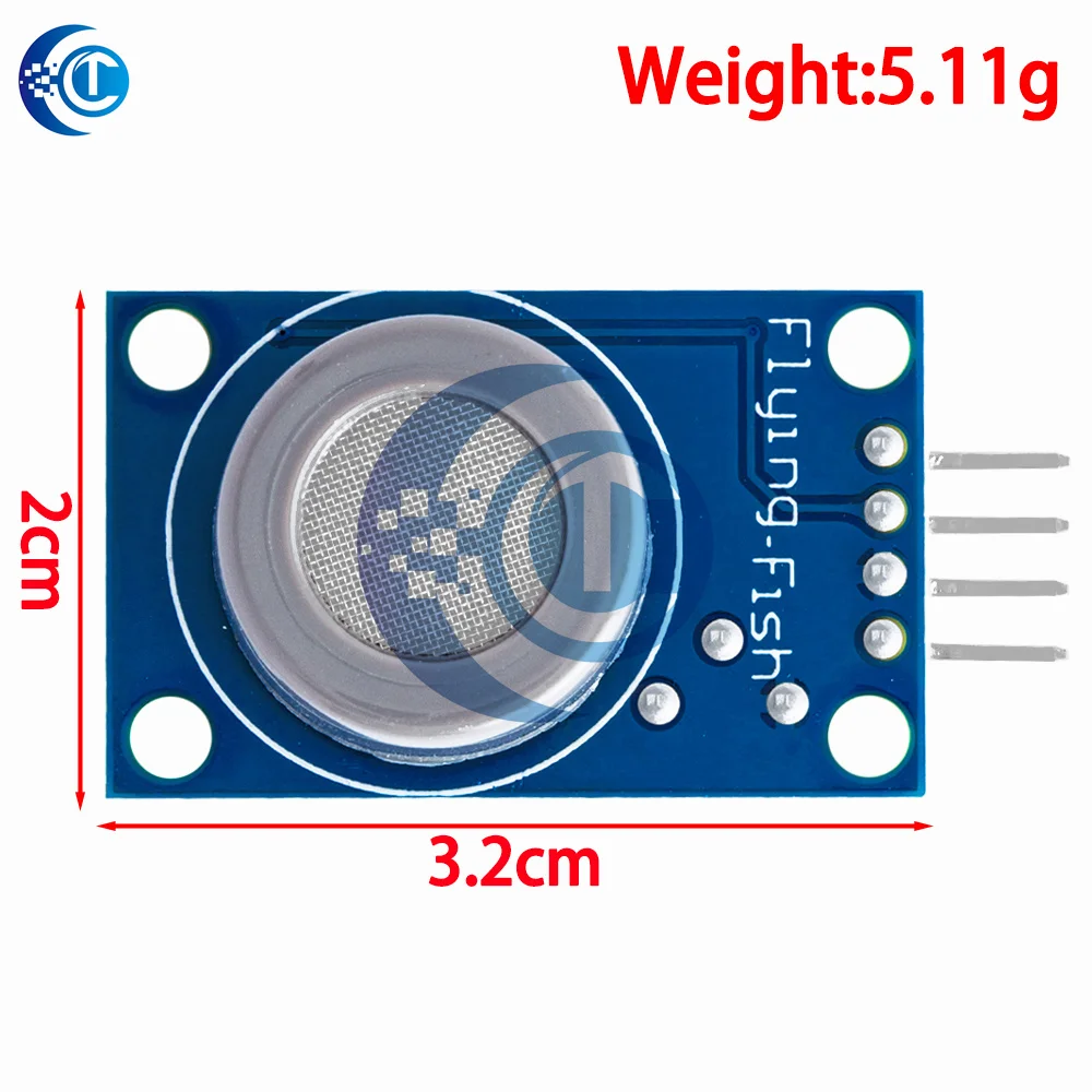 MQ Series Gas Sensor Module Kit, MQ-2/3/4/5/6/7/8/9/135 Multipurpose Gas Detection Starter Module Set
