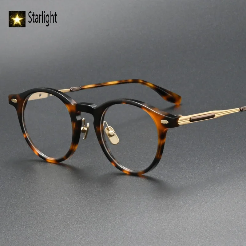 large-size-high-quality-acetate-lightweight-glasses-round-frame-men-myopia-eyeglasses-man-reading-prescription-engraved-147mm