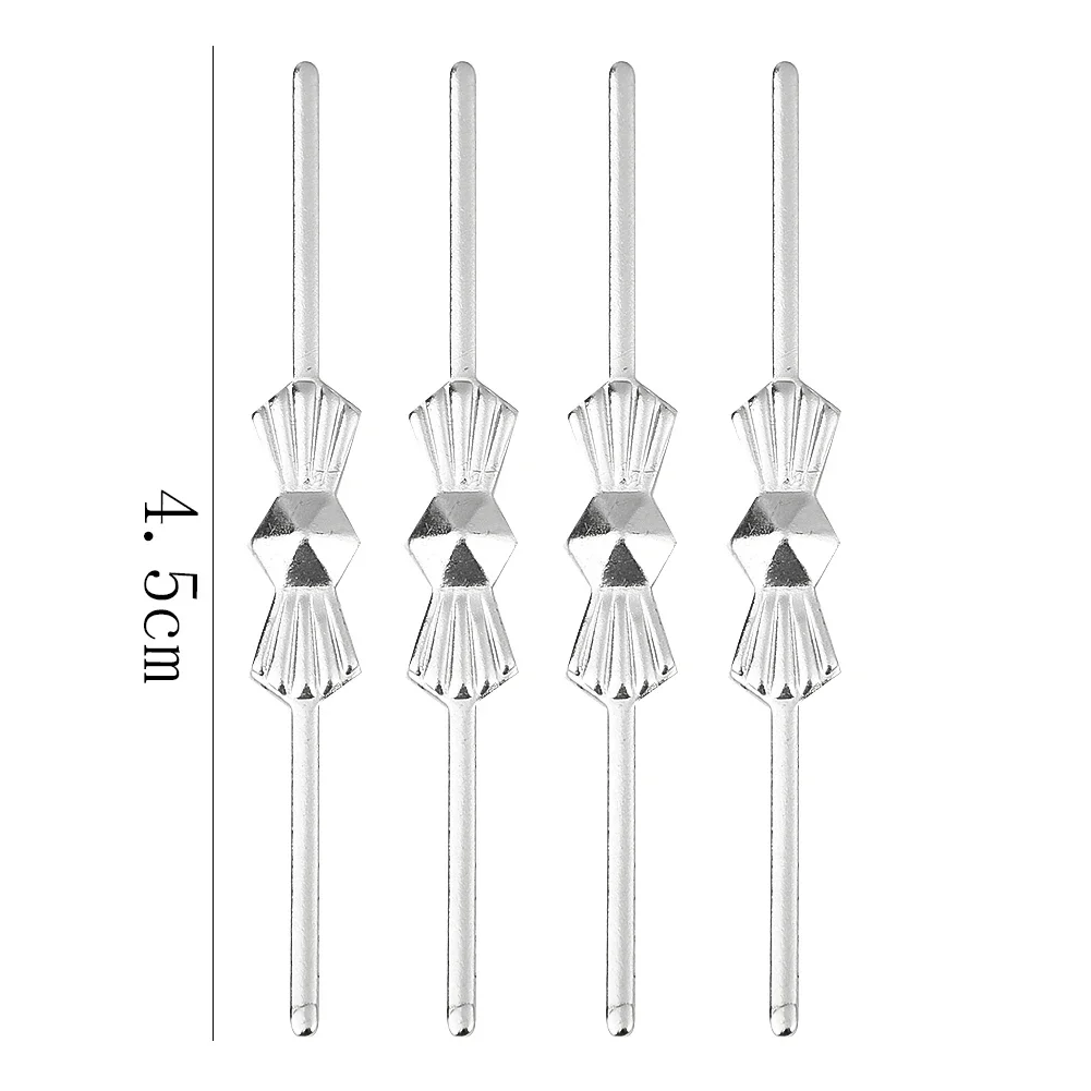 Clips de Metal para pajarita, alfileres de sujeción, conector de cuentas de cristal, piezas de araña, accesorios de lámpara de luz de techo, 33/45mm, 100 piezas