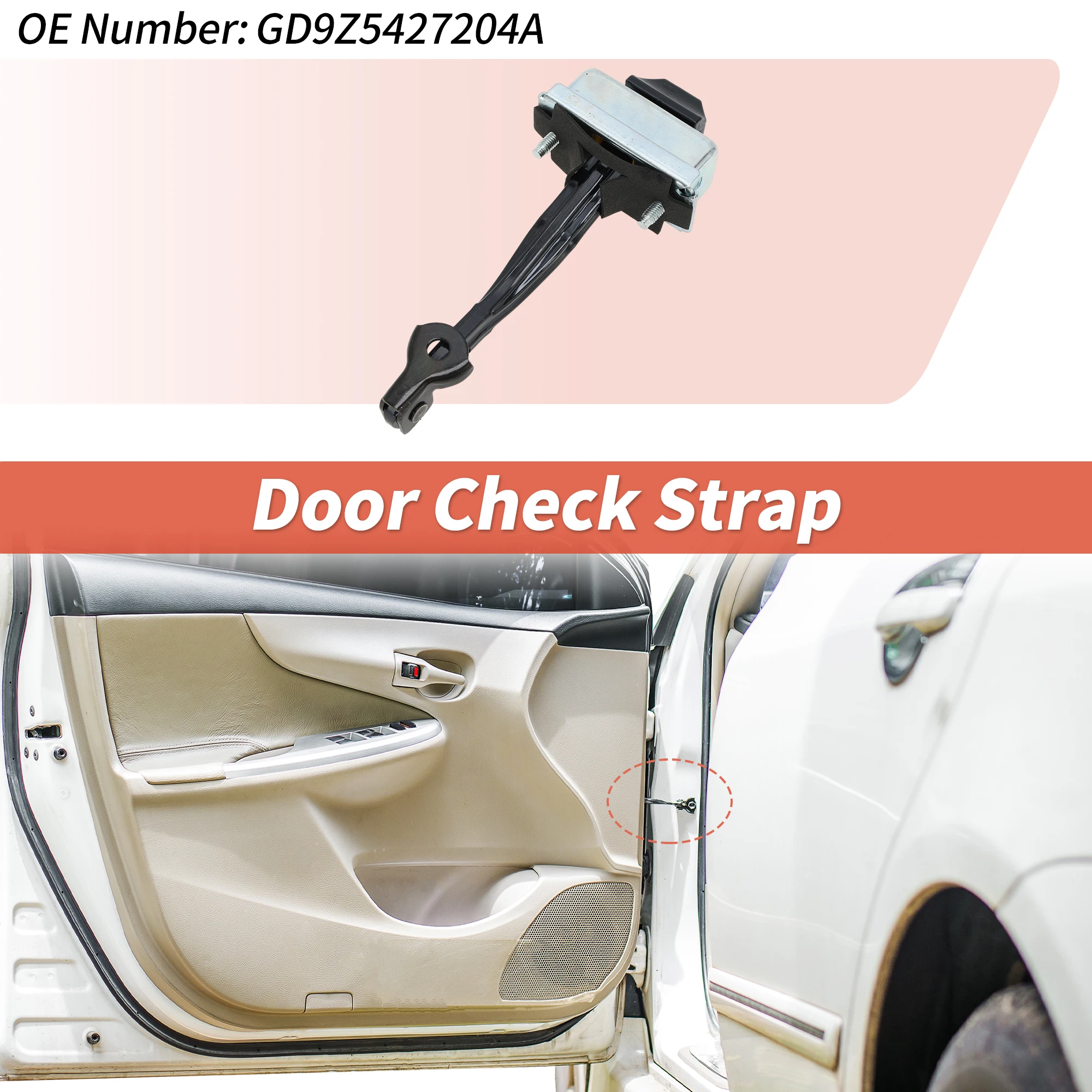 

UXCELL No.GD9Z5427204A Door Check Strap for Lincoln for Continental 2017-2020 1 Pcs