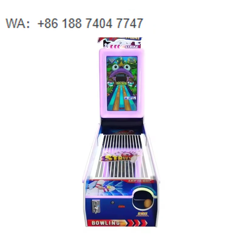 Kids Coin Operated Game Machine Mini Bowling Kiddie Machine Ticket Redemption Indoor Bowling Game Machine