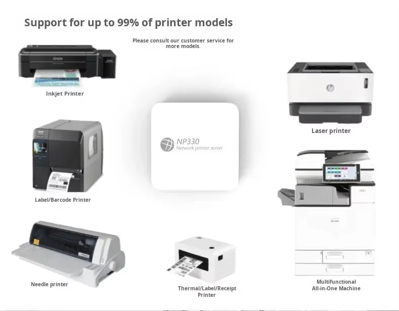 NP330/ network print server/mobile phone print/printer to WIFI/ network print sharer