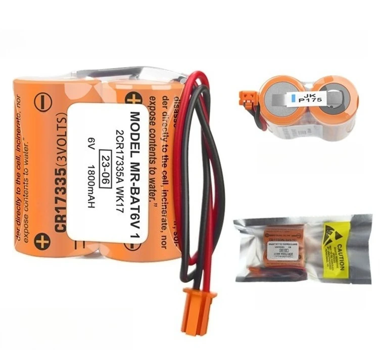 (10 قطعة) بطارية مؤازرة 1800 مللي أمبير في الساعة لسائق ميتسوبيشي M80 MR-BAT6V1 MR-BAT6V1SET 6V 2CR17335A WK17 PLC بطارية ليثيوم