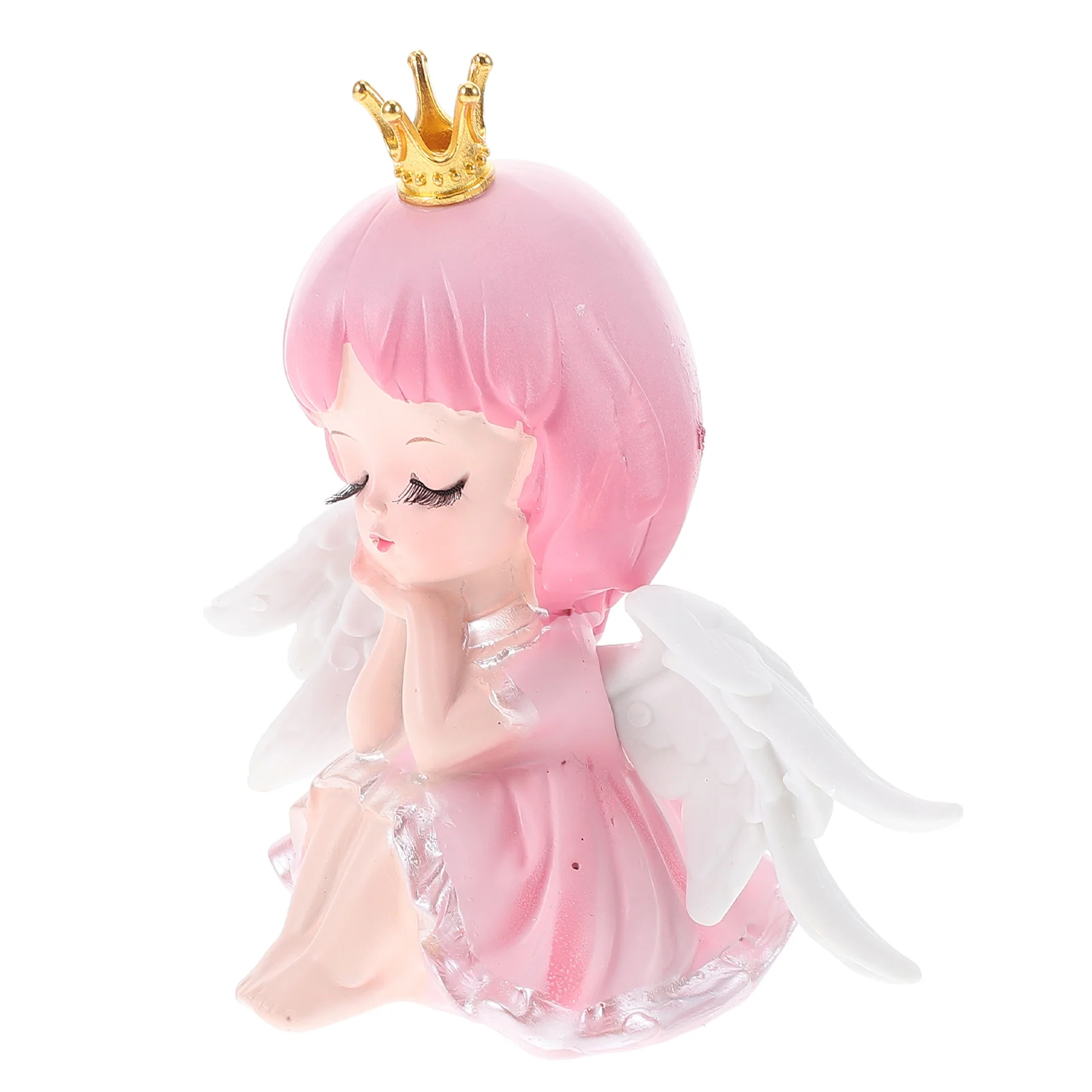 

Fairy Cake Topper Angel Girl Resin Figurine Baby Shower Birthday Party Cupcake Toppers Cake Decorations