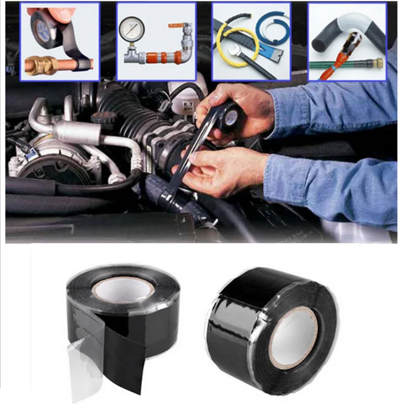 

30pcs 2.5cm * 3m Electrician High-voltage Self-adhesive Tape Garden Water Pipe Repair Tape Self-fusing Silicon Tape