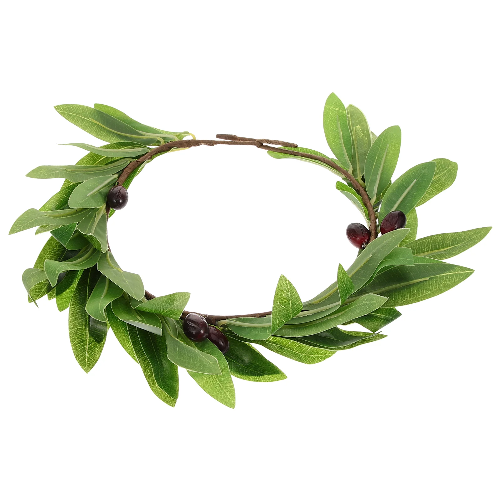 

1PC Cloth Garlant Olive Leaf Wreath Stylish Head Photo Taking Prop Hair Accessory for Female flower headband