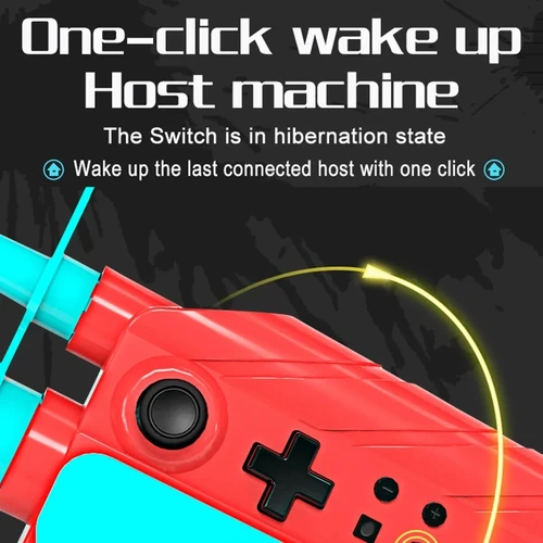 Imagen 2 del producto Para Nintendo Switch Splatoon 3 pistola de disparo controlador Bluetooth con Motor de vibración Joy Con empuñadura accesorios de juego