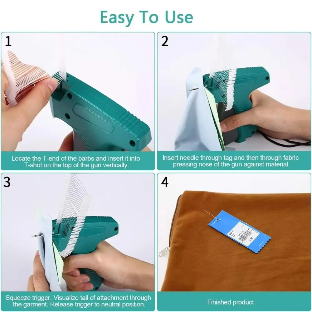 Economical Effort Hanger Labeler Quick Tagging Portable Needle Applicator Colorful Handle General Type Clothing Hanger Labeler