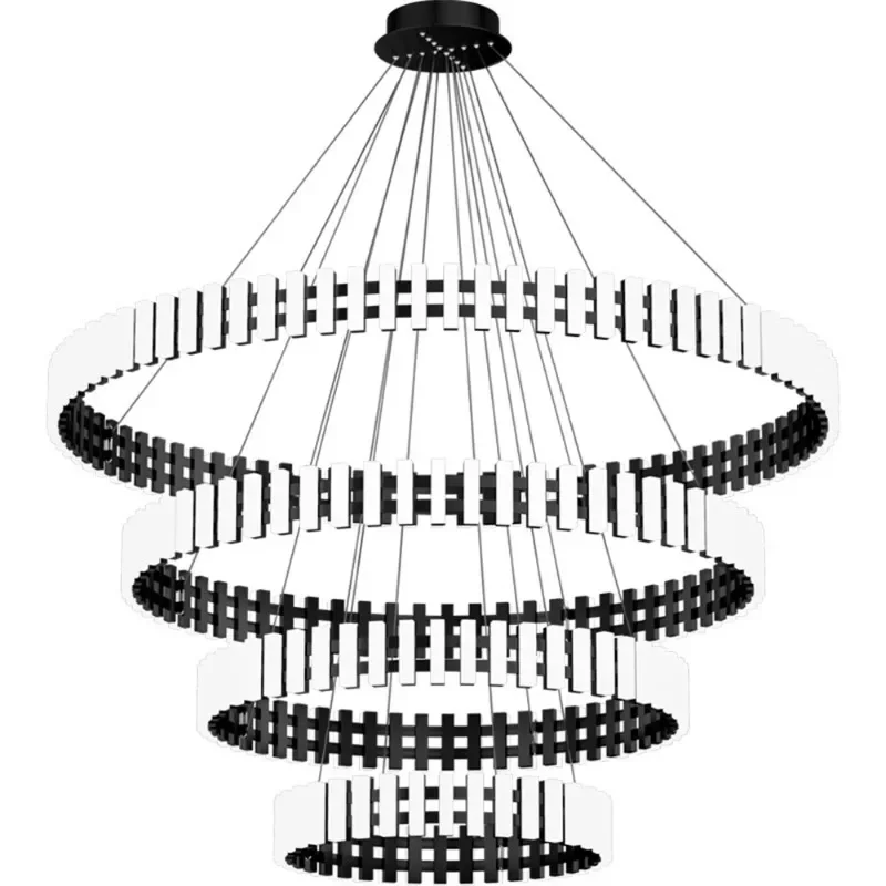 

Modern Piano Chandelier Art Round Square Chandelier Lighting Living Room Decoration Restaurant Hanging Light