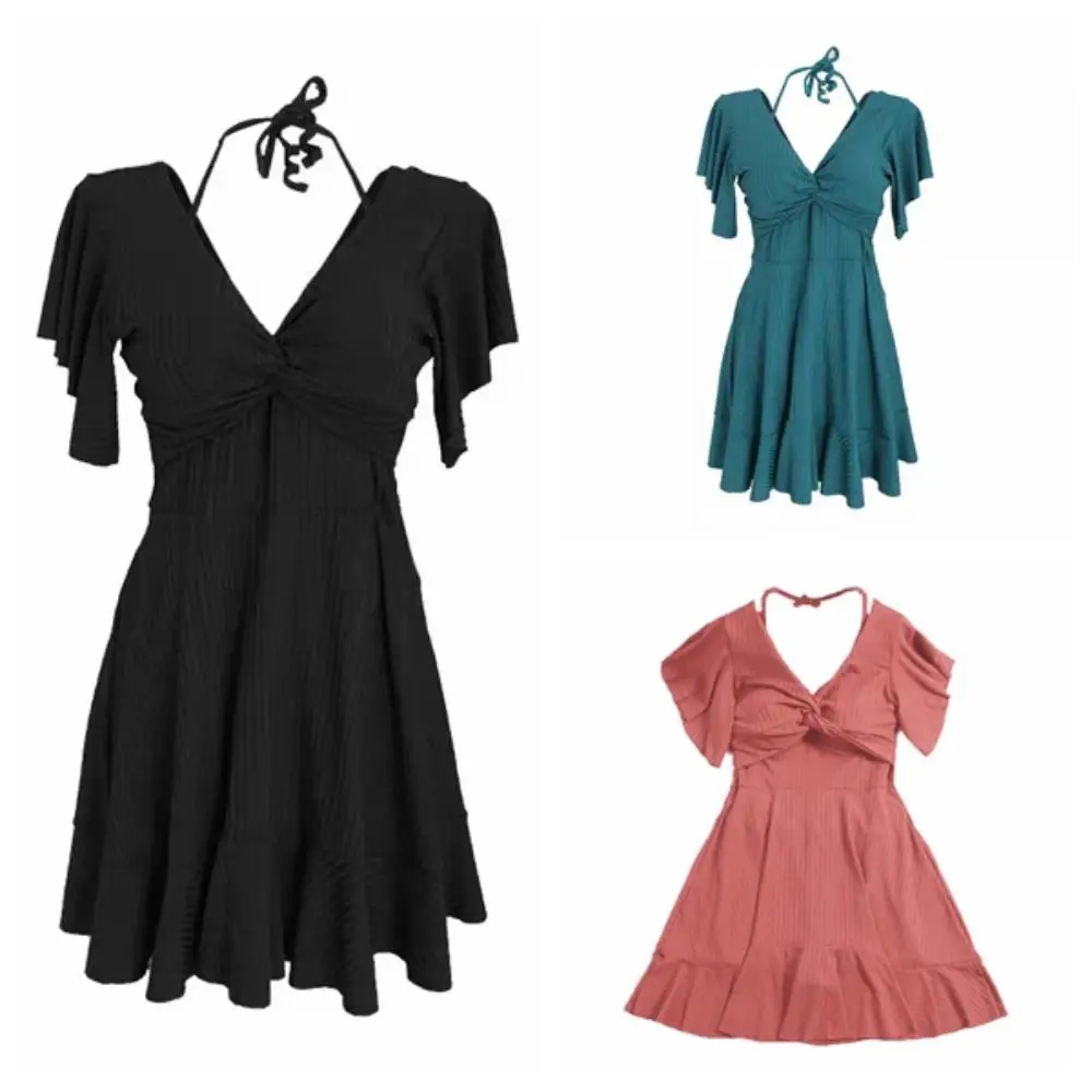 Pantaloni di sicurezza dolci Gonna allacciata Costume da bagno Manica corta Pieghettato Primavera calda Costumi da bagno Costumi da bagno Costumi da bagno Vacanza