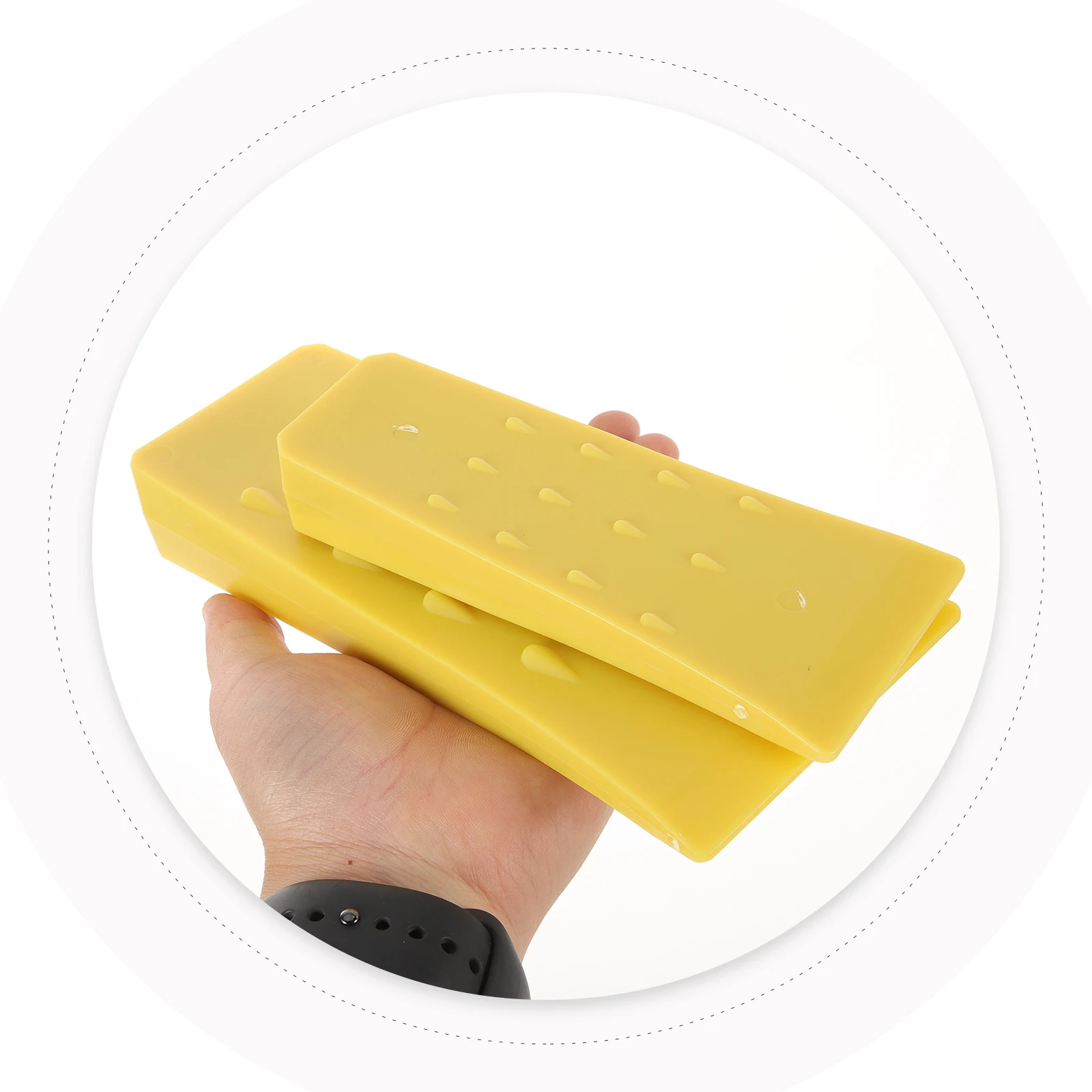 Cunhas de corte de plástico amarelo, 4 unidades, 6 polegadas, 8 polegadas, para corte de árvores, fornecimento de motosserra, acessório, ferramenta divisora