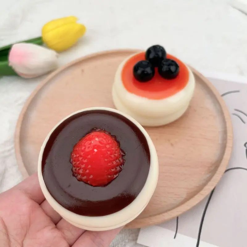 Taba Mochi Zappeln Obst Brot Creme Kuchen Squeeze Spielzeug Lustige Weiche Squeeze Spielzeug Langsam Rising Klebrige Stress Relief Spielzeug Für Kinder Erwachsene