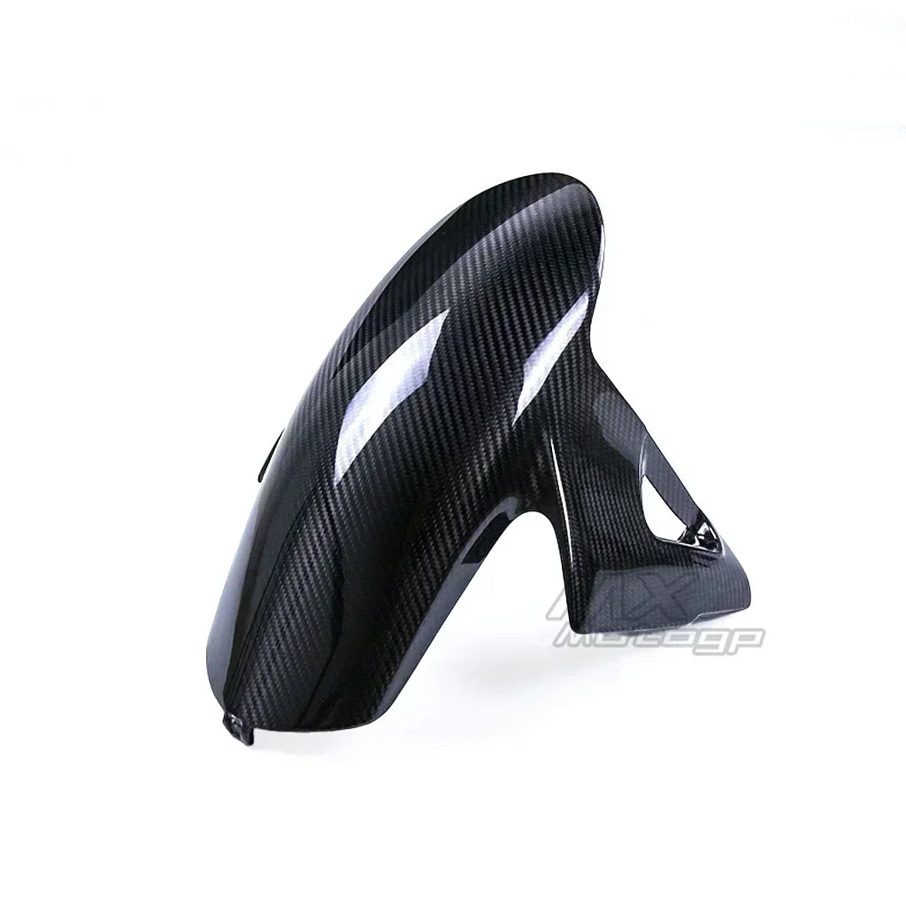 Motorcycle Carbon Fiber Front Fender Wheel Mudguard Mud Flap Fairing For DUCATI Panigale Streetfighter V2 V4 V4S V4R 2018-2024 image 3