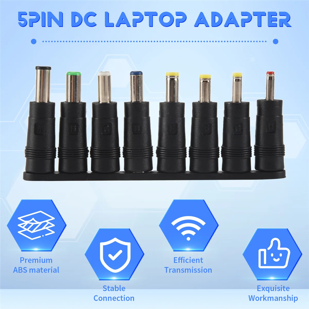 محول الكمبيوتر العالمي 1 مجموعة = 8 قطعة/المجموعة 5pin جاك المقابس