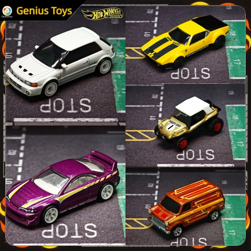 

Hot Wheels Premium Boulevard 5pcs Set 1:64 Diecast Car Model Acura Ford Meyers Manx Mazda De Tomaso Collectible Alloy Vehicle