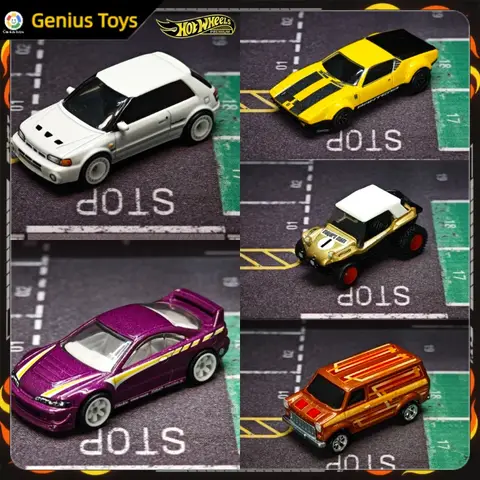 Hot Wheels Premium Boulevard 5-delars set 1:64 Diecast bilmodell Acura Ford Meyers Manx Mazda De Tomaso samlarfordon i legering 12 best sales Hot Wheels 5-pack - №2