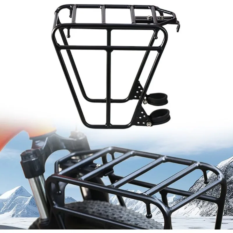 

Cycling Cargo Rack Luggage Touring Carrier Racks 25KG Capacity Heavy Duty Steel Cycling Front Pannier Rack Cycling Equipment