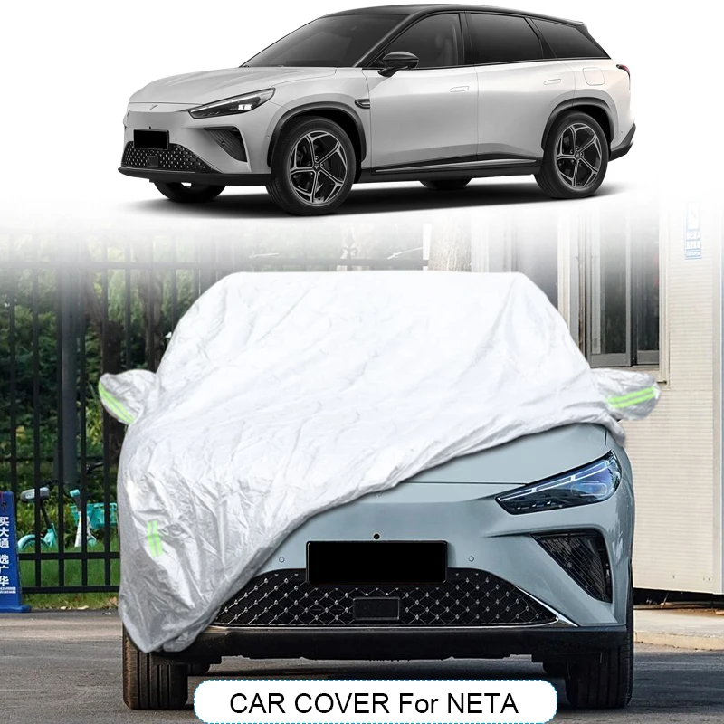 3Layer Thicken Car Cover For NETA AYA V GT L S Sedan Shooting Brake U X 2022-2026 Dustproof Snow Waterproof Auto Accessories