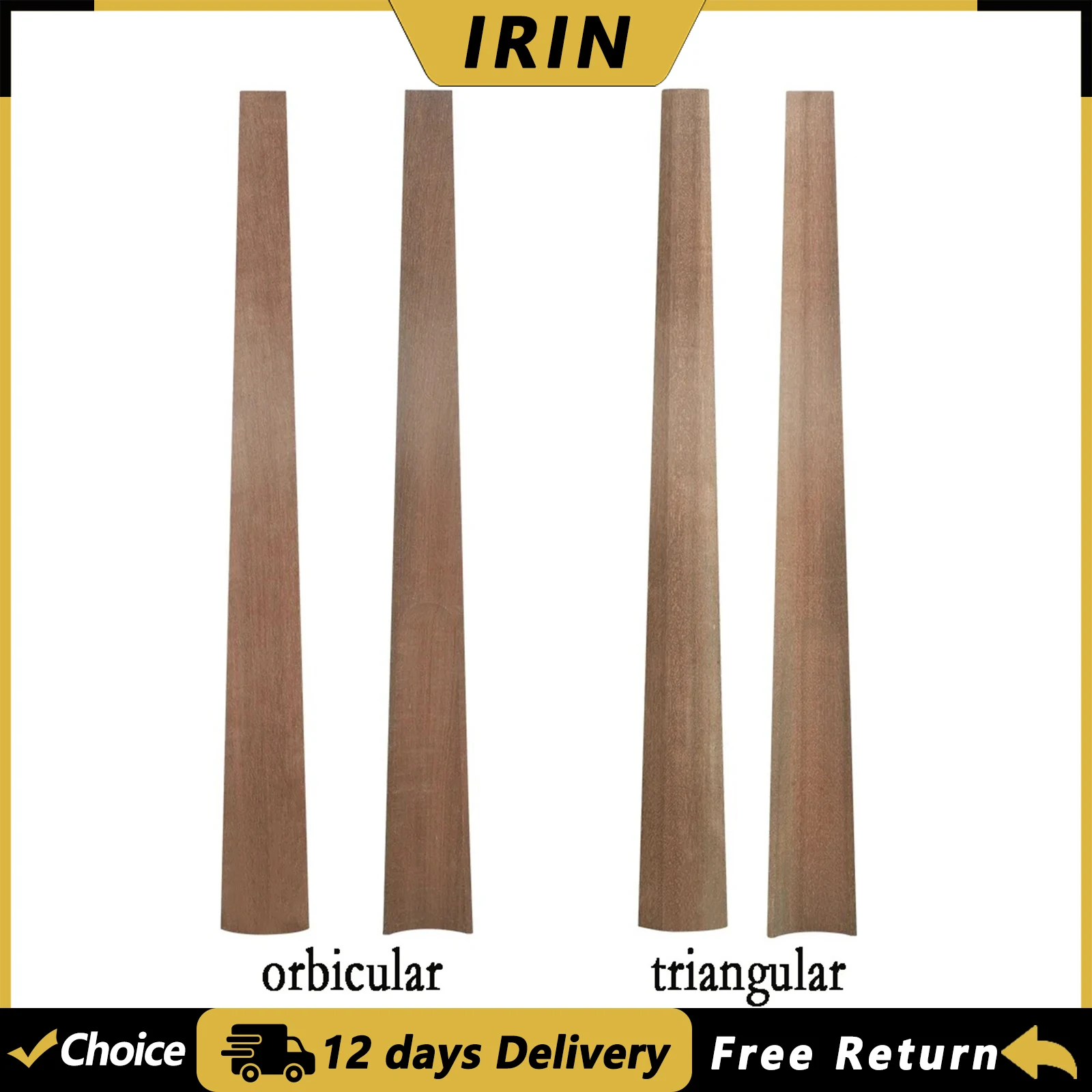 IRIN 58.5cm Cello Fingerboard 4/4 Mahogany Fingerboard Circular/Triangle Fingerboard String Instrument Parts & Accessories