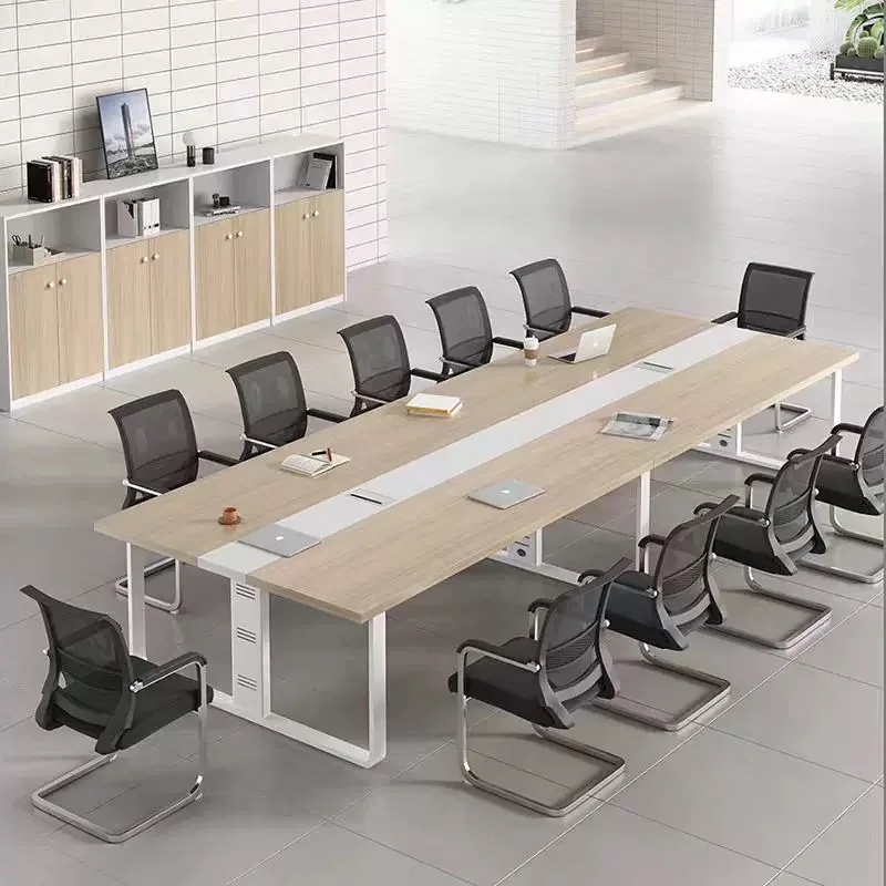 Hot Selling Wooden Multi Person Office Office Meeting Table Boardroom Commercial Furniture Conference Tables