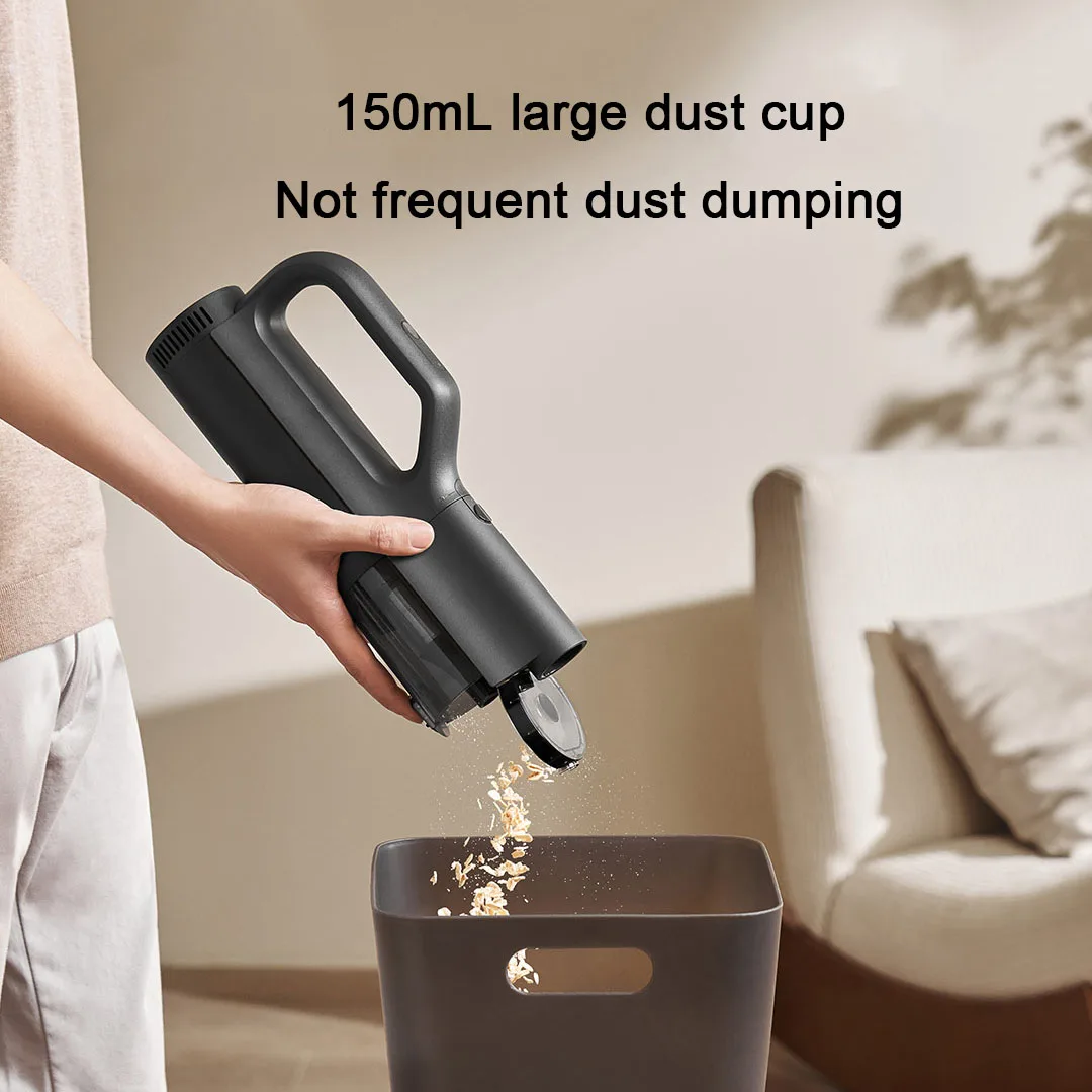 Mijia 자동차 진공청소기 21000PA 150mL 먼지통 2400mAh 배터리 브러시리스 모터 5겹 여과 홈&자동차 깊은 먼지 제거