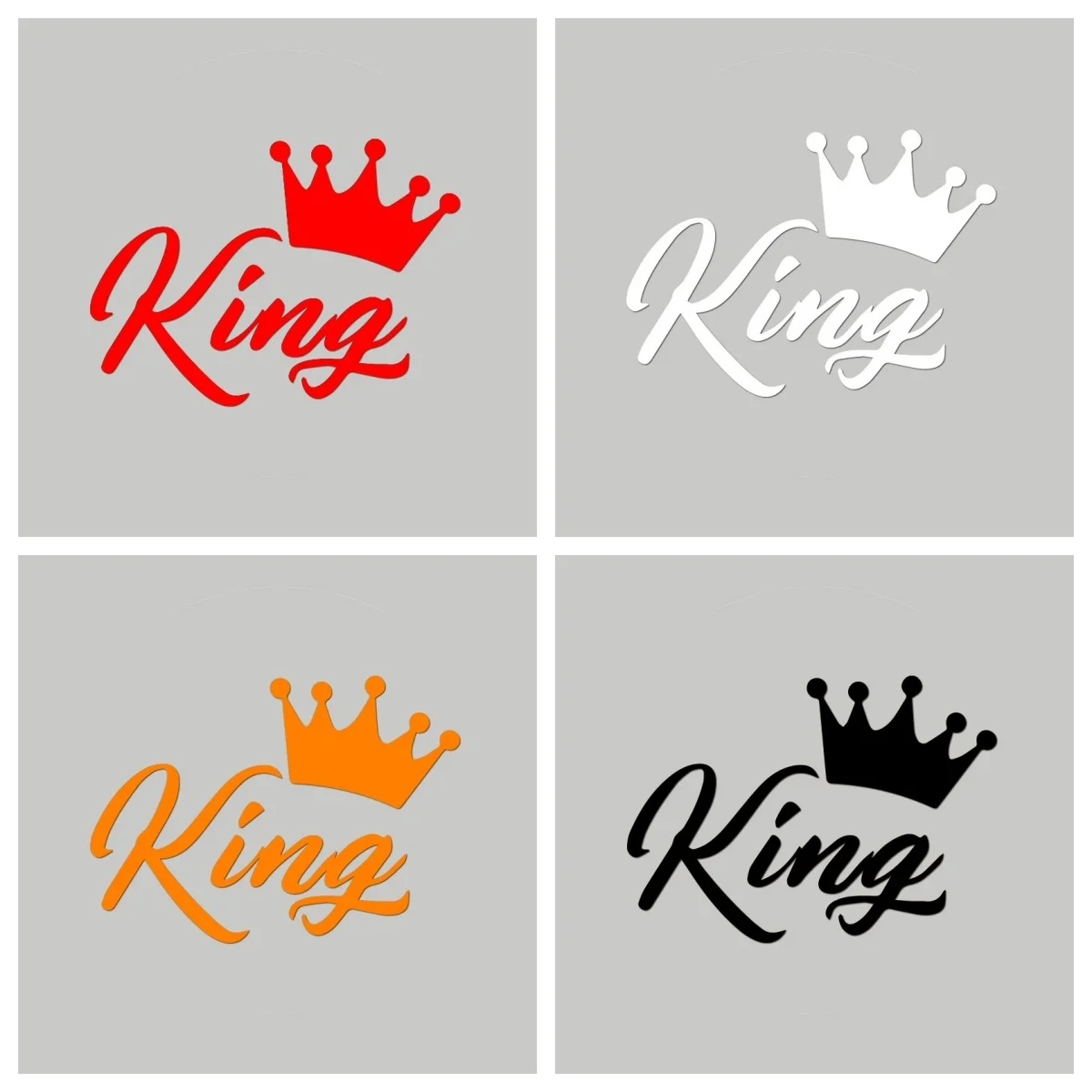 

CROWN KING Fashion Waterproof Vinyl Laptop sticker car window Car Stickers Auto Sticker Car Styling Decoration Accessories