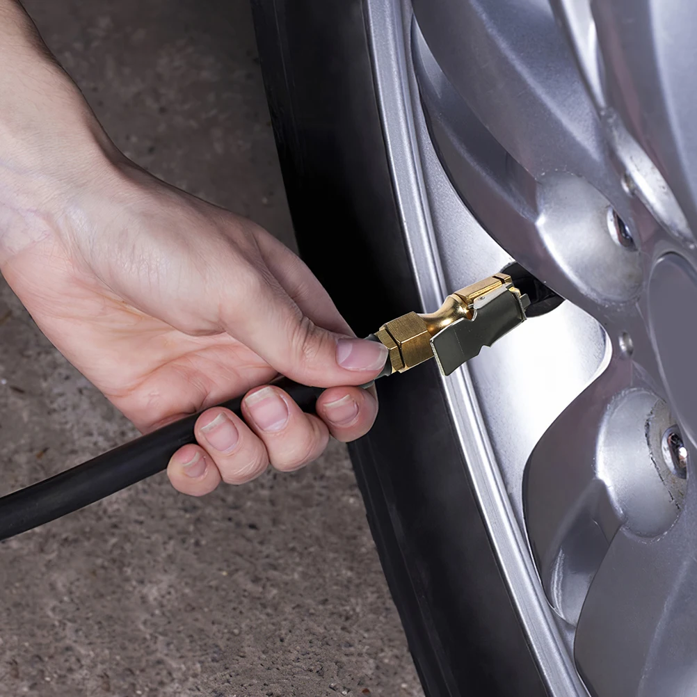 

Tire Inflator Chuck Hose 60CM Copper Steel Rubber Quick Connection Air Compressor Attachment Maintenance Tools Tire Repair