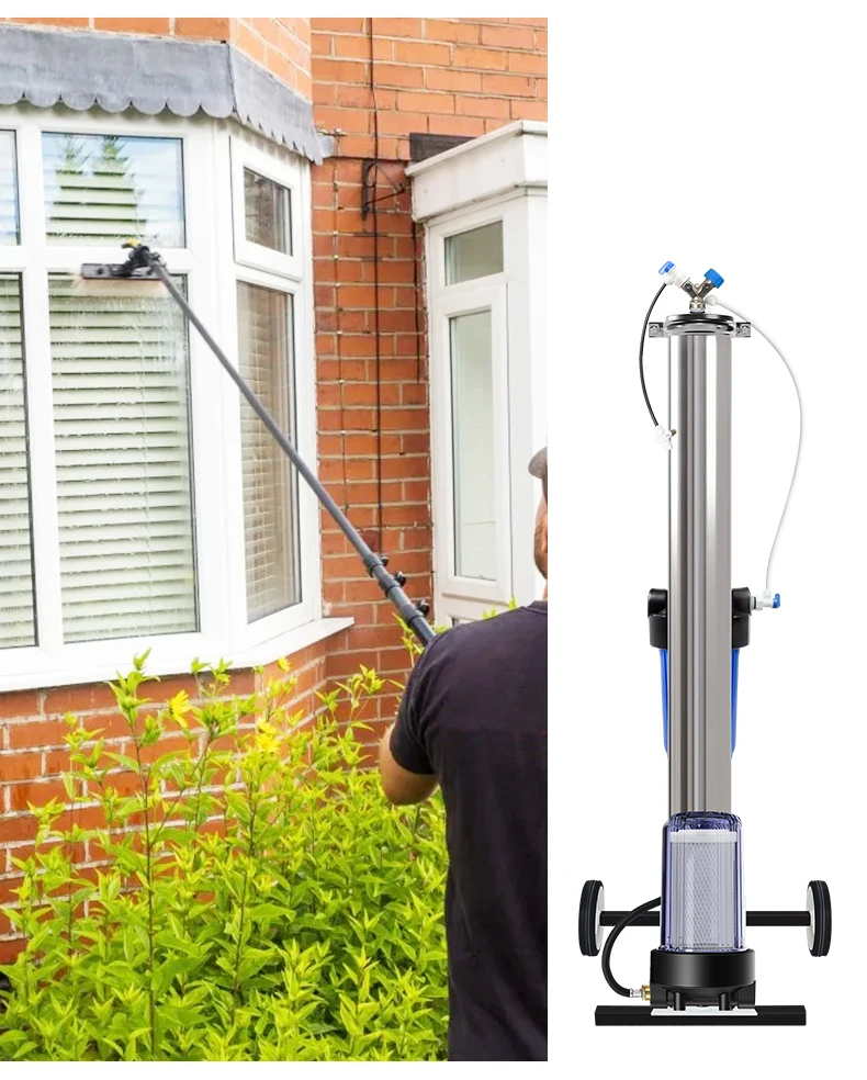 

Filterwell Stainless Steel RO DI Spotless Solar Panel Cleaning System for Car Wash RVs Boats Windows