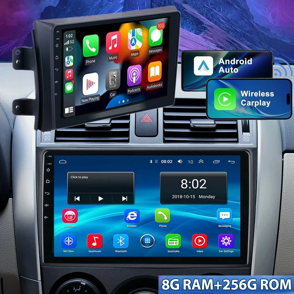 Android 15 Carplay Car Radio Multimedia For Suzuki SX4 SX 4 2006 - 2013 Head Unit GPS video DSP Player Autoradio 2 din Stereo