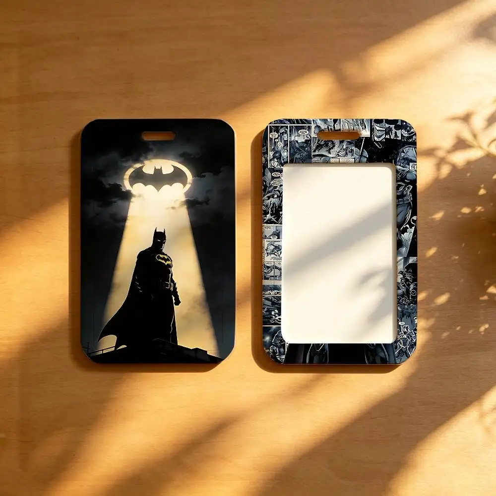 Classic-B-batman-s Cool NFC Contactless Sliding Card Sleeve For Student Cards, Bus Cards, ID Cards, And Work Permits