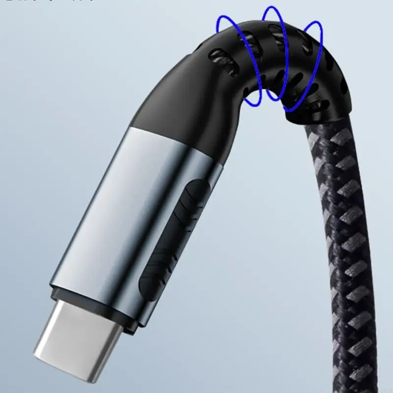 50cm to 200cm 100W USB C to USB C Charging Cable Line 5A Support 480Mbps Data 