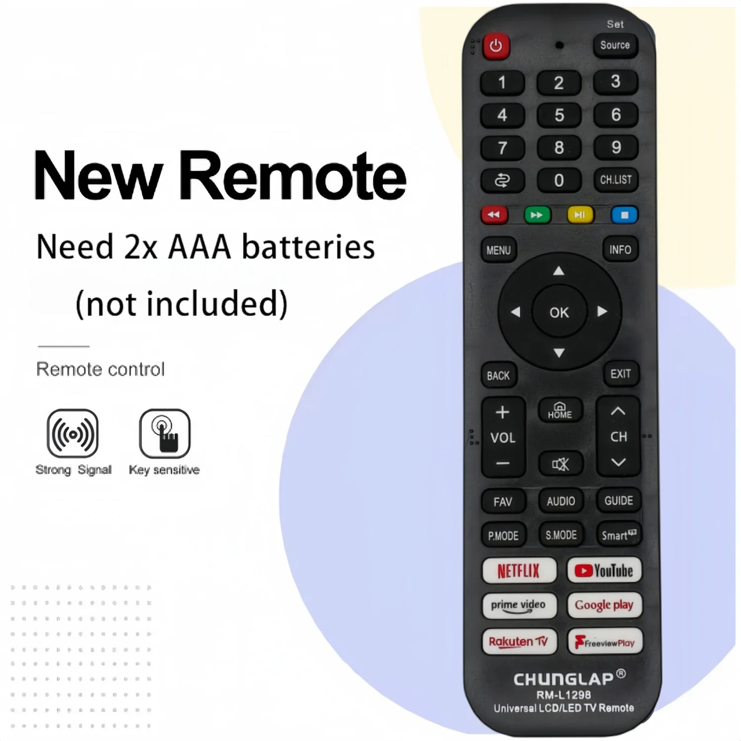 New Universal Remote Control RM-L1298 For Many Model TVs