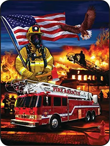 Metal Tin Sign Vintage Chic Art Decoration Heroes Fire Fighter Man for Home Bar Cafe Farm Store Garage or Club ;