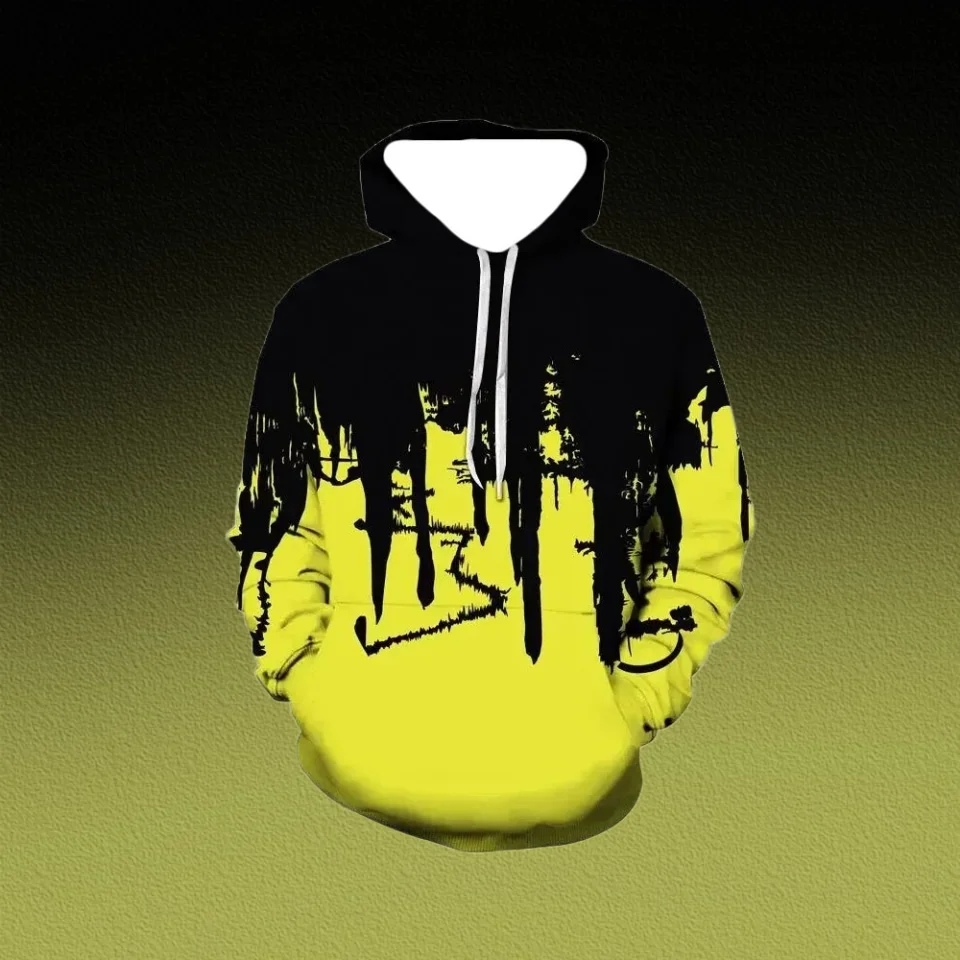 

Factory Direct Supply Fashion Men Unisex Ink 3D Printing Casual Hoodie Large Outdoor Sports Loose Custom Couple Oversized Hooded