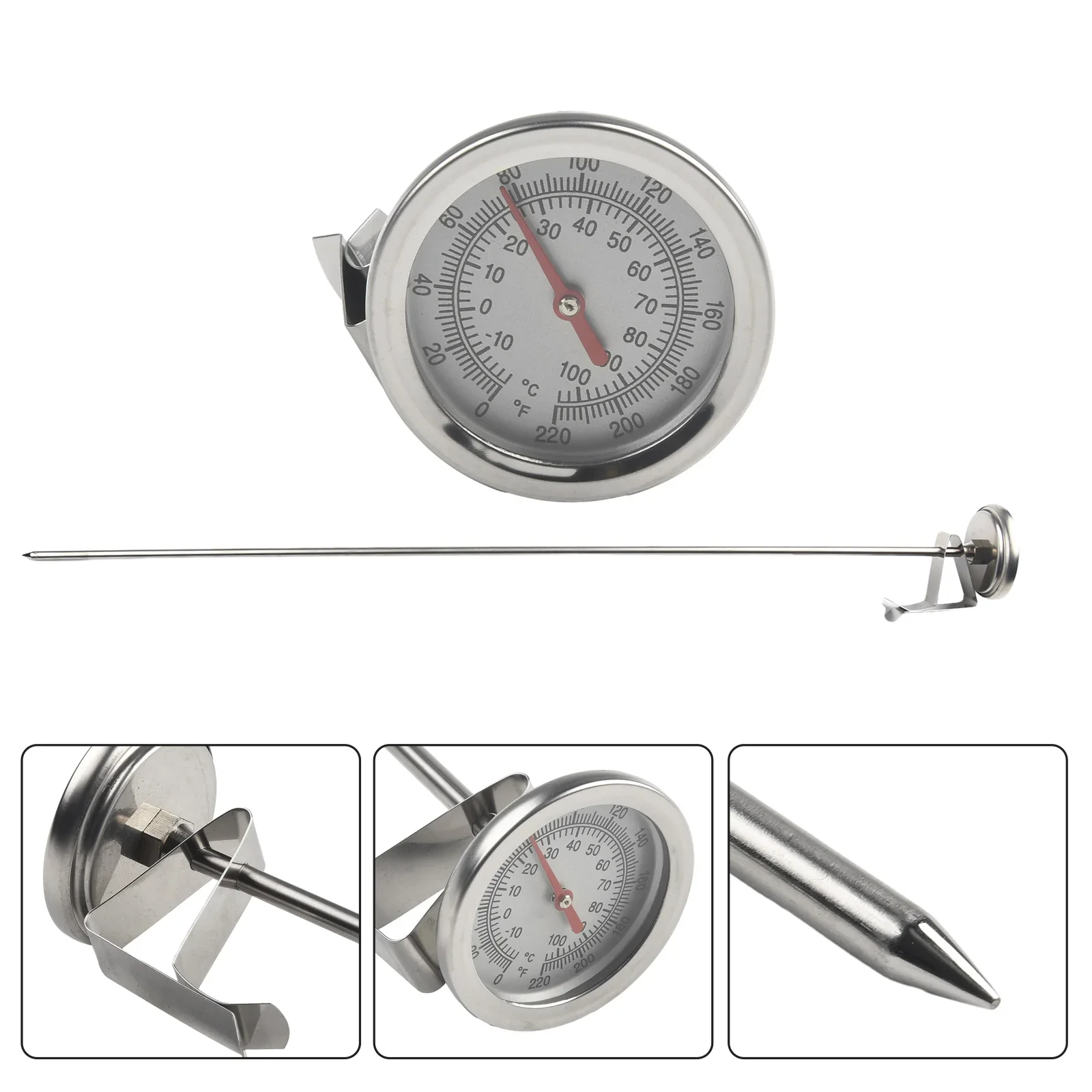 

Thermometer High Accuracy Compost Soil Temperature Measuring Probe Food Grade Stainless Steel Product (20 Inch Long)