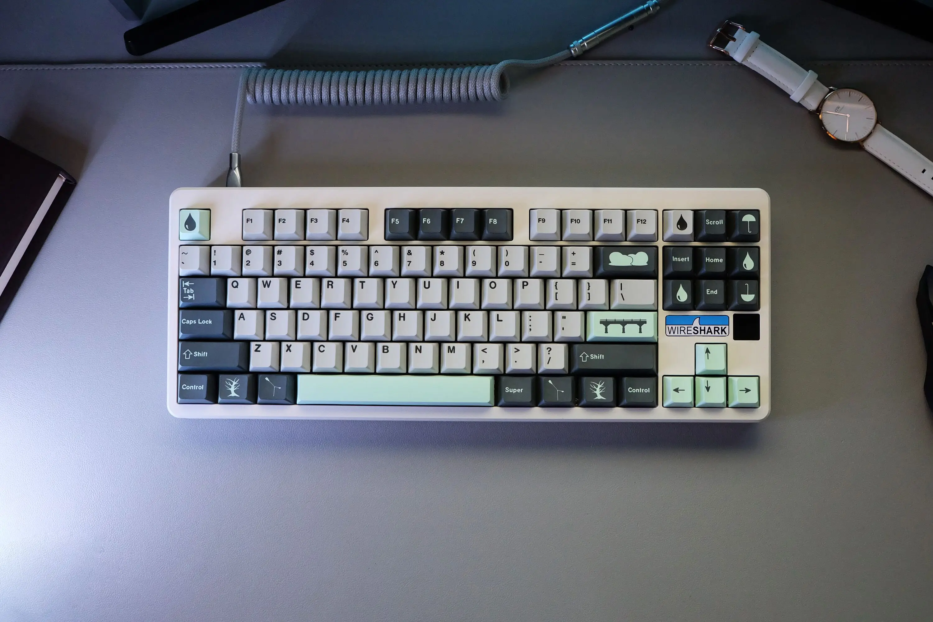 GMK Rainy Day 140 Keys PBT Original Factory Highly Sublimated Mechanical Keyboard Keycaps