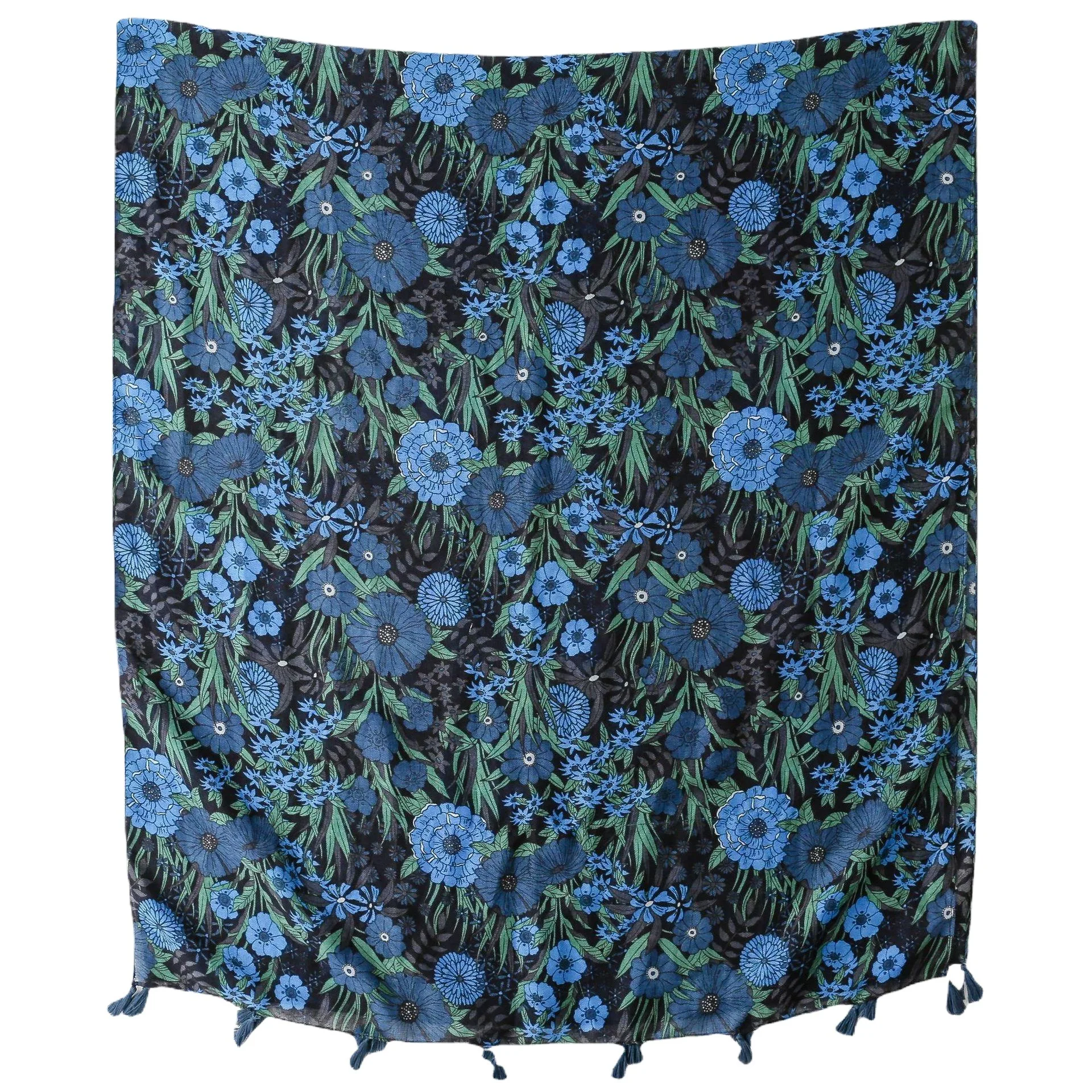 المرأة خمر العرقية نمط مطبوعة وشاح حريري التفاف شال للارتداء اليومي نزهات غير رسمية المناسبات الرسمية السفر