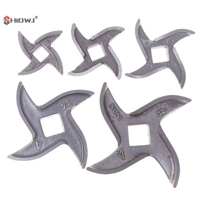 1Pcs 5/8/10/22/32 Type Meat Cutter Blade For Meat Grinder Blade Stainless Steel Turtle Back Knife Cross Blade Accessories