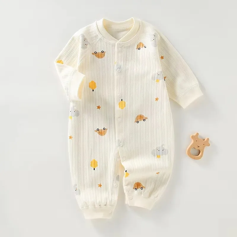 Baby Rompers for Boys Girls Long Sleeve Cute Cartoon Design Spring and Autumn Jumpsuit Newborn 3M 6M 9M 12M 18M 24M