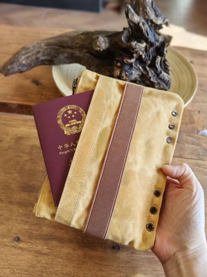A5/a6 substituível lona pasta índice divisores sacos notebook núcleo interno sacos de armazenamento multifuncional cartão livro lápis casos
