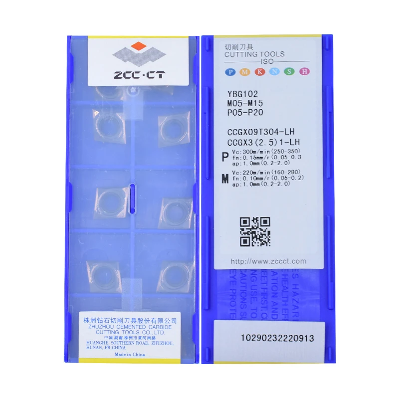 

Original ZCCCT CCGX09T304-LH YD101 YBG102 YBD201 Powerful supplier wholesales carbide insert Various Models for CNC Lathe Tools